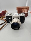 Vintage Zeiss Contax D Film Camera With Zeiss Tessar  50 3 5 Red T Lens - Read