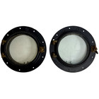 Vintage Great Lakes Salvaged Brass Ship Porthole 11-inch