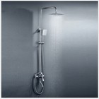 Us Bathroom 8  Rainfall Shower Faucet Mixer Handheld Sprayer Wall Mount Tap Set