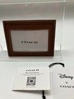 Disney Coach Collaboration Slim Id Card Case Cm719 Mickey Mouse Brown Outlet