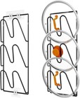 2 Pack Pot Lid Organizer Rack  6-tier Pot Lids Holder For Cabinet Door wall     