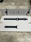 New Apple Watch Sport Band 41mm  Midnight W  Graphite Stainless Steel Pin Black