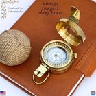 Handmade Vintage Marine Brass Compass - Antique Pocket Sailor Ship Instrument 3
