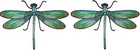 2pcs Dragonfly Embroidered Sewing On Patch  Sew On Applique  Iron On Patches  Cl