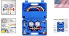 3 Way Ac Manifold Gauge Set For R134a R404a Hvac Refrigerant Charging Tool
