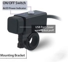 Imestou 5v 2 1a Motorcycle Dual Usb Phone Charger Adapter Double Usb o Ring 