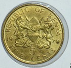 Kenya 1970 Mzeejomo Kenyatta 5 Cents Lions Animal First President Of Kenya 19152