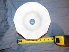 Antique Milk Glass Ruffled Edge Crimped Lamp Light Shade Ruffle Scallop