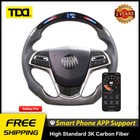 Tdd Real Carbon Fiber Led Steering Wheel For Cadillac Atsv Ats Cts V 2013-2019