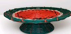 Watermelon Pedestal Cake Serving Stand Plastic Wicker Ciroa Hello Summer Fruit