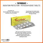 Thyrosafe 65mg Potassium Iodide Tablets Radiation Protection  20 Pack 