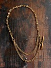 Antique Albert Mariner Gold Filled Watch Chain Necklace