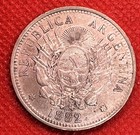 1882 Argentina 50 Centavos Silver Coin High Grade - 143 Years Old - Nice Coin