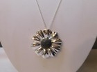 Irish Sterling Silver Connemara Marble Pendant Necklace Brooch 925 Ireland