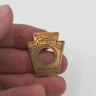 Original Vintage 1960 s Ludwig Drum Keystone Badge W  Grommet 60 s 60s 1964