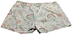 Vintage 50s Men s Surfer   Fish Print Cotton Twill Swimsuit Trunks - Sz L 40 w