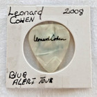 Leonard Cohen 2008 Blue Alert Tour Guitar Pick Rare