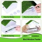 Knuti Window Bird Feeder House Weatherproof Clear Bird House Strong Suction Cups