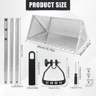 Sand Flea Rake  Durable Rake For Beach Easy To Install Sharp Teeth Wide Basket B