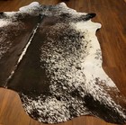 Premium  Brazilian Salt   Pepper Xlarge Natural Cowhide Rug 82 x87  