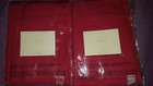 New Pottery Barn Kids 2 Panels Red Sailcloth Pole Pocket 44x 44 W Curtain 