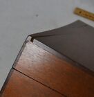 Antique Lap Desk Traveling Civil War Era Mahogany Wood 1800 Original 12x8 