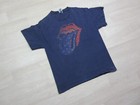 Vintage Y2k Rolling Stones Band T Shirt Men s Sz M Blue Usa Flag 2004 Rock Music