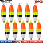 Thkfish 10pcs Cigar Fishing Bobbers Weighted Bobbers Eva Foam Foam For Crappie