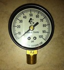 100 Psi Water Pressure Gauge 2  Dial Brass 1 4  Male Npt Well Pump Or Air Guage