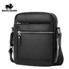 Color  Green  Ships From  Cn - Bison Denim Classic Black Male Bag Genuine Leathe