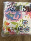 Vtg Wamsutta Mexicali Double Fitted Bed Sheet Floral Pink Blue Orange 