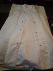 Bridal Gown Fiesta White Pink Flowers Corset Strapless Size Medium With Tulle
