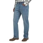 New Wrangler Men s 32x32 Relaxed Fit Stretch Jeans Blue Straight Leg G1644
