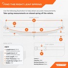 Dorman 929-1072 Utility Trailer Leaf Spring Eye loop 1 3 4 Width 26 1 4 Length