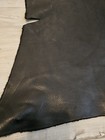 4-5oz Black Veg Tan Leather Hide Trimmed Single Shoulder Sheet  Panel 6-7 sqf