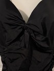 Torrid Black One Piece Swimsuit Size 5 D dd Bow Ruched Adjustable Strap