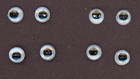 8 Doll Eyes 6mm White   Black Moving Iris - Teddy Bear Eyes  Craft Supplies New