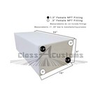 Rv Water Tank  21 Gallon Capacity  Includes Fittings  Safe For Drinking