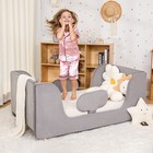 Slsy Toddler Bed  Toddler Floor Bed Frame With Guard Rails Kids Bed 56 l X31 w