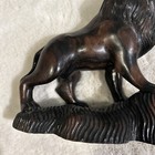 Solid Wood Exquisitely Carved Ornate Lion Sculpture Figure 8    Tall 