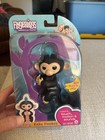 Brand New - Wowwee Fingerlings Finn Interactive Baby Monkey - Black W  Blue Hair