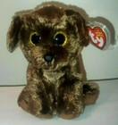 Ty Beanie Baby      Nuzzle The Chocolate Lab Htf Big Eyes 6-7   New Mwmt Plush Toy