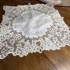 Vtg Lace Handkerchief Ivory Color  Wedding Hanky