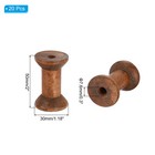 20pcs Wooden Empty Spools 2  X 1 4  Sewing Thread Spool Brown