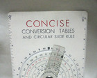 Vintage Concise Conversion Table And Circular Slide Rule    