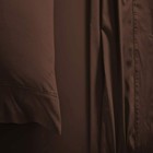 100  Cotton Branded Bedding 1000tc 1200tc Select Item Chocolate Solid