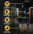 Everlast Single Station Heavy-duty Punching Bag Stand  Powder-coated Steel  100