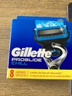 Gillette Proglide Chiill Razor Blades Refill Cartridges  8 Pack   Handle 9 Total