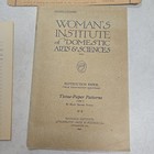 1921 Woman s Institute Of Domestic Arts And Sciences  Tissue  Paper Patterns 
