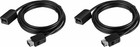New Insignia 2-pack Extension Cable 4 Nintendo Nes Snes Mini Classic Controllers